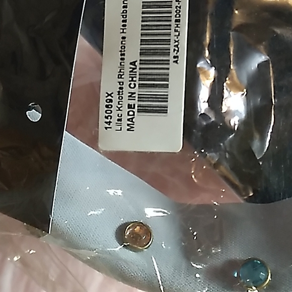 Zaxie By Stefanie Taylor Lilac Knotted Rhinestone HeadBand - Picture 6 of 6